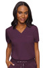 Med Couture Touch Collection V-Neck Tuckable Top 7448 in Wine