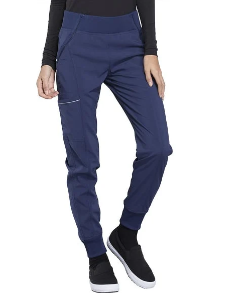 Women's Elastic Waistband Tapered Jogger Scrub Pant In Navy