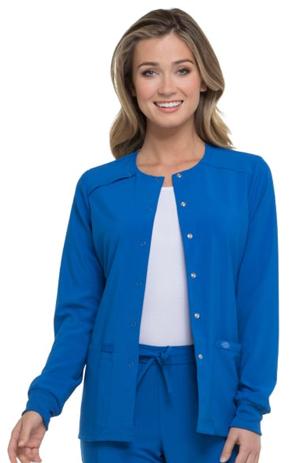 Balance by Dickies Women's Zip Front Solid Scrub Jacket