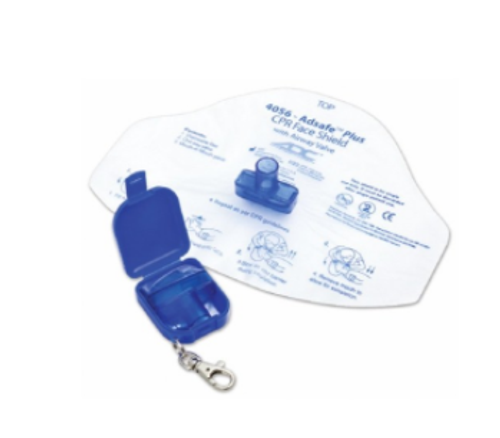 American Diagnostic Corporation ADC Adsafe Plus CPR Face Shield with One Way Valve Keychain