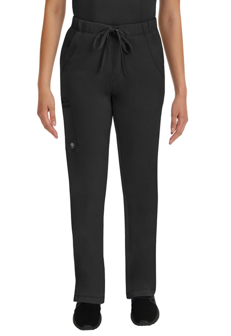 HH Works by Healing Hands Women's Rebecca Drawstring Flare Scrub Pant In Black