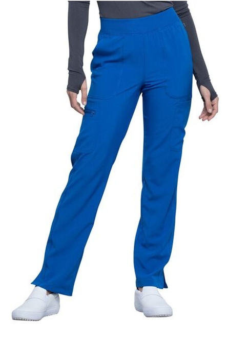 Infinity by Cherokee Women's Mid Rise Tapered Leg Pull-On Scrub Pant In Royal