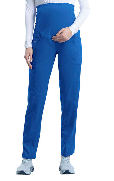 Revolution by Cherokee Workwear Women's Maternity Scrub Pant In Royal