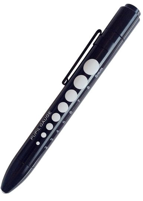 Prestige Medical Soft LED Pupil Gauge Penlight In Black