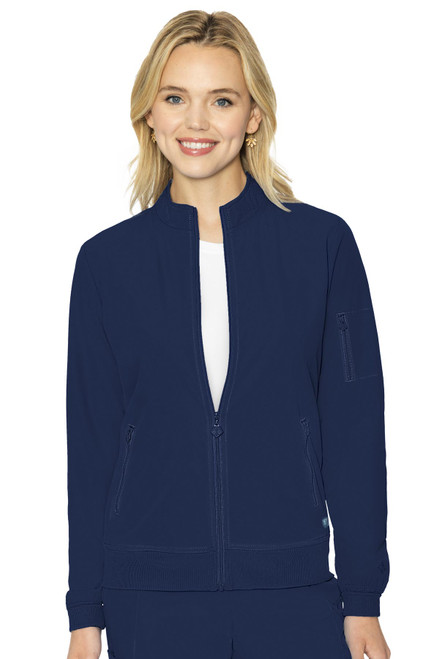 Med Couture Peaches Warm-Up Jacket 8674 in Navy