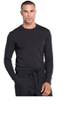 Men's Long Sleeve Solid Underscrub T-Shirt In Black