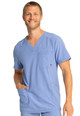 Infinity by Cherokee Men's V-Neck Solid Scrub Top In Ciel