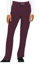 Insight by Med Couture Women's Zipper Pocket Cargo Scrub Pant In Wine