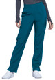 Infinity by Cherokee Women's Mid Rise Tapered Leg Pull-On Scrub Pant In Caribbean