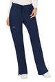 Revolution by Cherokee Workwear Women's Drawstring Flare Scrub Pant In Navy