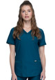 FORM by Cherokee Women's V-Neck Scrub Top CK840 Caribbean