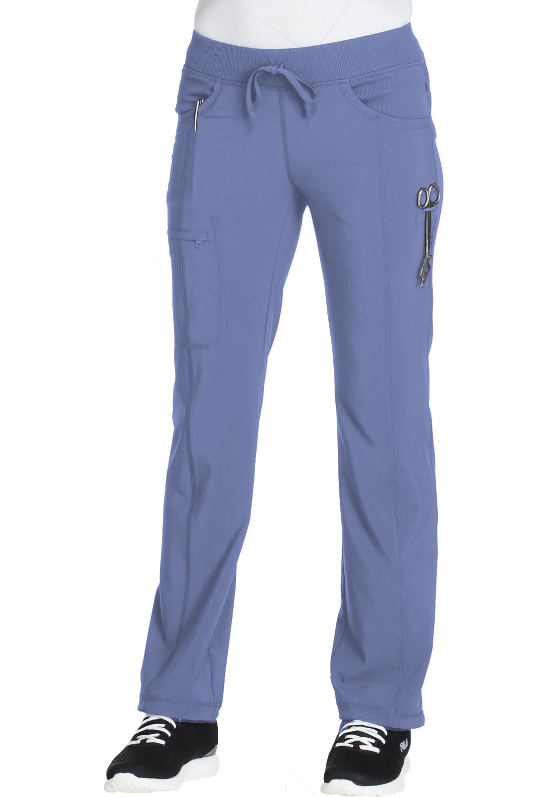 パンツ K-WAY Woman Pants Blue K31353W K89 Cherokee Workwear Mid-Rise Tapered Leg Scrub Pant| Nursing Pants