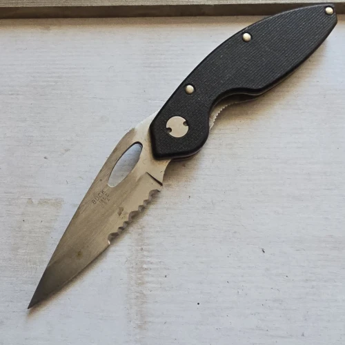 BUCK KNIVES 186 ODYSSEY KNIFE FOLDING LINERLOCK PART SERRATED