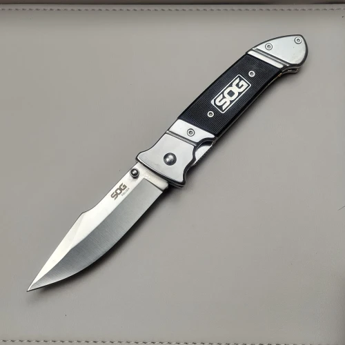 SOG Fielder Folding Pocket Knife 3.3" 7Cr17MoV Blade Liner Lock Handle