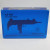 ACTION ARMS LTD UZI "THE BEST THERE IS" ACRYLIC LUCITE BLUE BLOCK DISPLAY