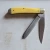SCHRADE 94OTY OLD TIMER TRAPPER KNIFE 2 BLADE SYNTHETIC YELLOW HANDLE