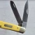 SCHRADE 94OTY OLD TIMER TRAPPER KNIFE 2 BLADE SYNTHETIC YELLOW HANDLE