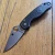 SPYDERCO PARA 3 PLAIN EDGE LOCKING KNIFE BLACK FRN SCALES BD1N STEEL