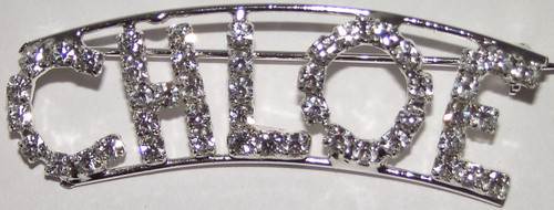 CHLOE crystal name pin