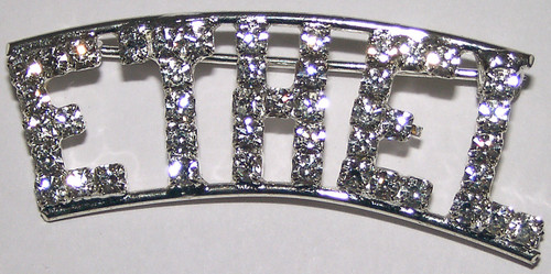 ETHEL crystal name pin