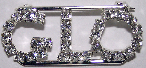 GLO crystal name pin
