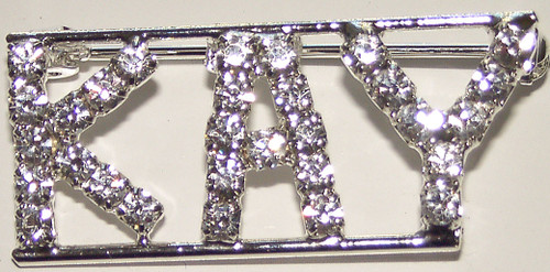 KAY crystal name pin