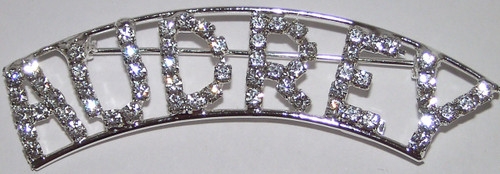 AUDREY crystal name pin