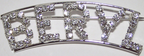 BERYL crystal name pin