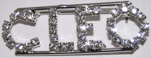 CLEO crystal name pin