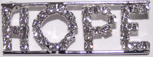 HOPE crystal name pin