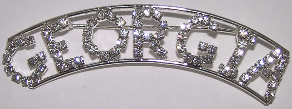 GEORGIA crystal name pin