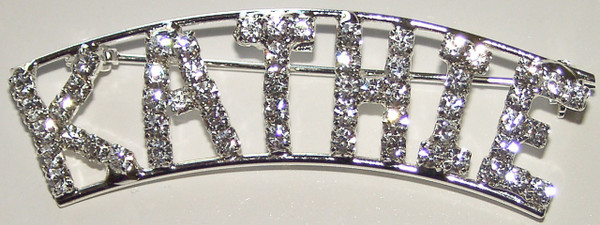 KATHIE crystal name pin