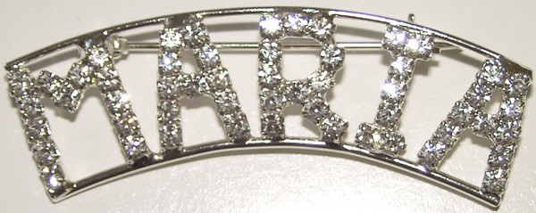 MARIA crystal name pin