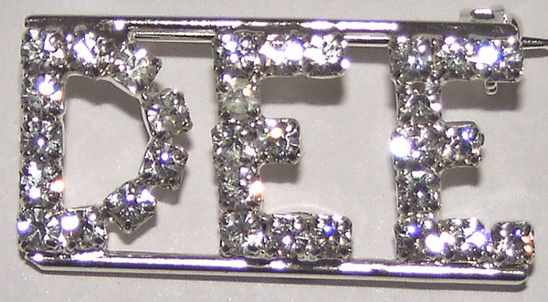 DEE crystal name pin