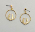 Hoop earrings/horseshoe