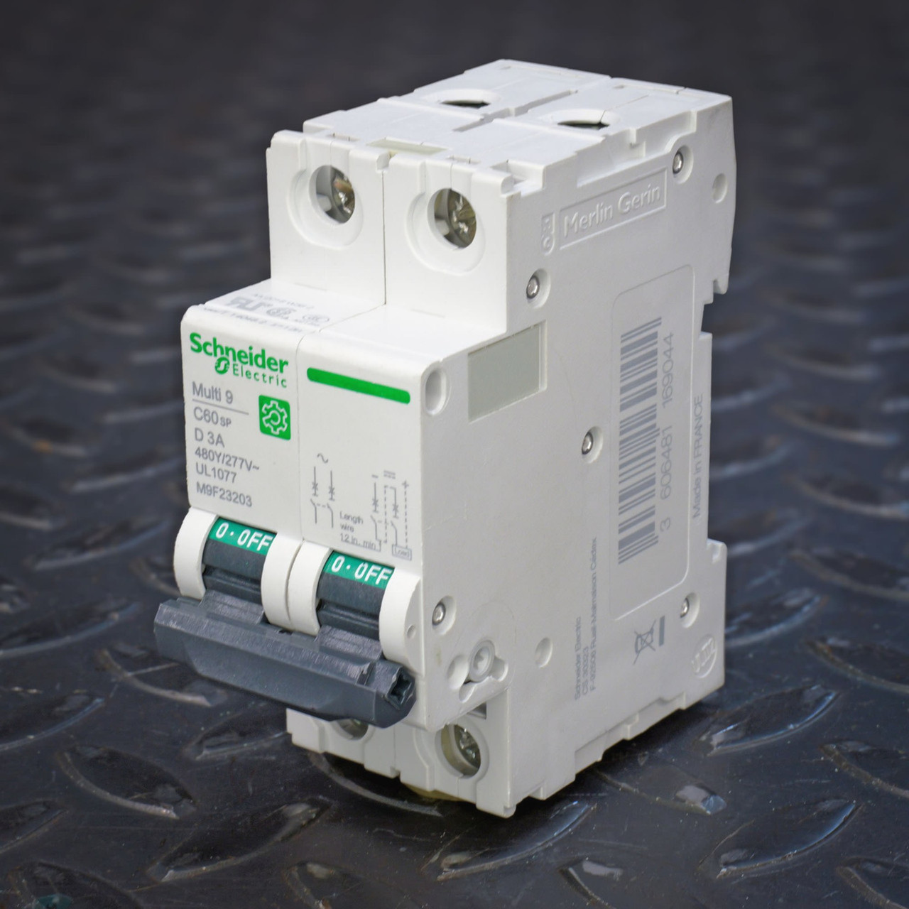 M9F23203 Schneider Multi 9 C60SP D 3A 2-Pole Breaker