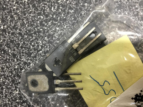 ASI MJE1093 Darlington PNP power transistor showing model number, three leads, and mounting hole in plastic packaging.