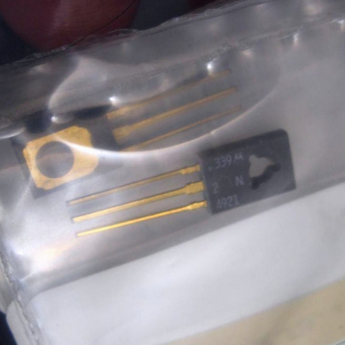 Motorola 2N4921 NPN silicon transistors with gold leads in plastic packaging.