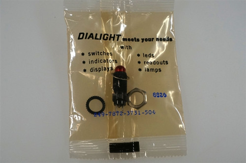 Dialight Dialco 249-7872-3731-504, 28vdc Red LED 3/8" Panel Mount - LL18030 | PartsMine.com