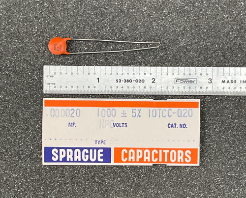 Sprague 10TCC-Q20 Ceramic Disc Capacitor, 20 MF, 1 KV - PartsMine.com