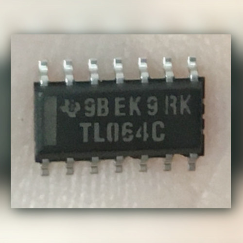 Reverse face of a 14-lead surface-mount IC showing a printed oval reading P1 D54