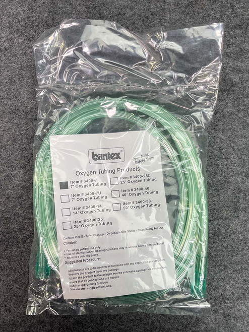 Bantex 3400-7 7 Foot Oxygen Tubing, Kink Resistant - R21073 | PartsMine.com