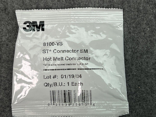 3M 8100-YS Hot Melt ST* Connector SM, Bayonet Single-mode - RR21021 | PartsMine.com