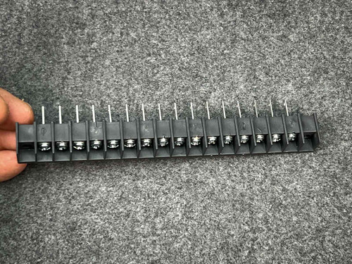Curtis T37040-16-0 terminal block, 16-position barrier strip, 22-12 AWG wire capacity, 20A 300 VAC