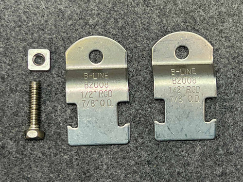 B-Line B2008-SS4, 1/2" RGD, 7/8" OD, Stainless Steel Pipe & Conduit Strut Clamp - PartsMine.com