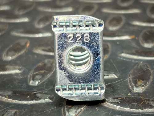 3/8" Zinc Channel Spring Nut, Cooper B-Line 228 - W22019 | PartsMine.com