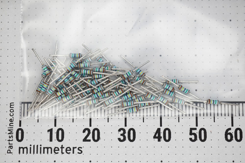 50 pcs, Beyschlag 1.5M Ohm Metal Film Resistor, 1/8W, 1%, Through Hole/Axial - Short Leads - J22035 | PartsMine.com