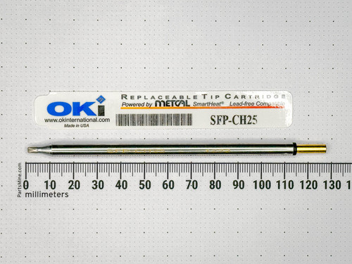 Metcal SFP-CH2SFP Soldering Cartridge, Chisel, 2.5 mm (0.098"), 30° - A23018 | PartsMine.com