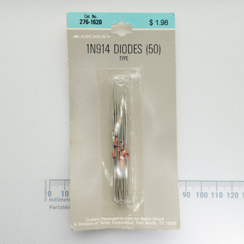 Front view of Archer 276-1620 blister pack with 1N914 diodes.