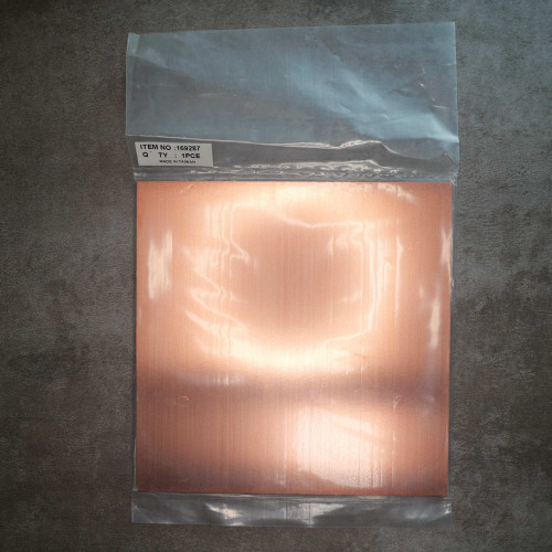 PartsMine 169287 copper clad board sealed in plastic sleeve.